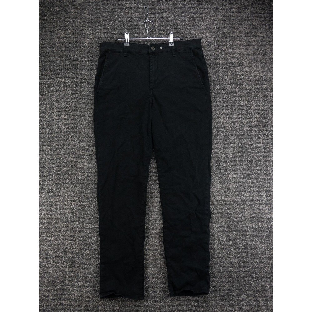 Rag & Bone Pants Mens 32 Actual 34x31 Black Fit 2 Stretch Twill Chino Slim Fit